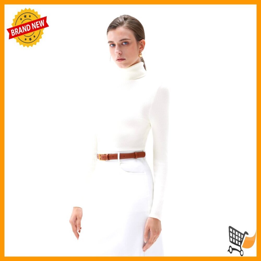 Cashmere Blend Turtleneck Sweater, Size XS-S-M-L-XL, Winter Thermal Top